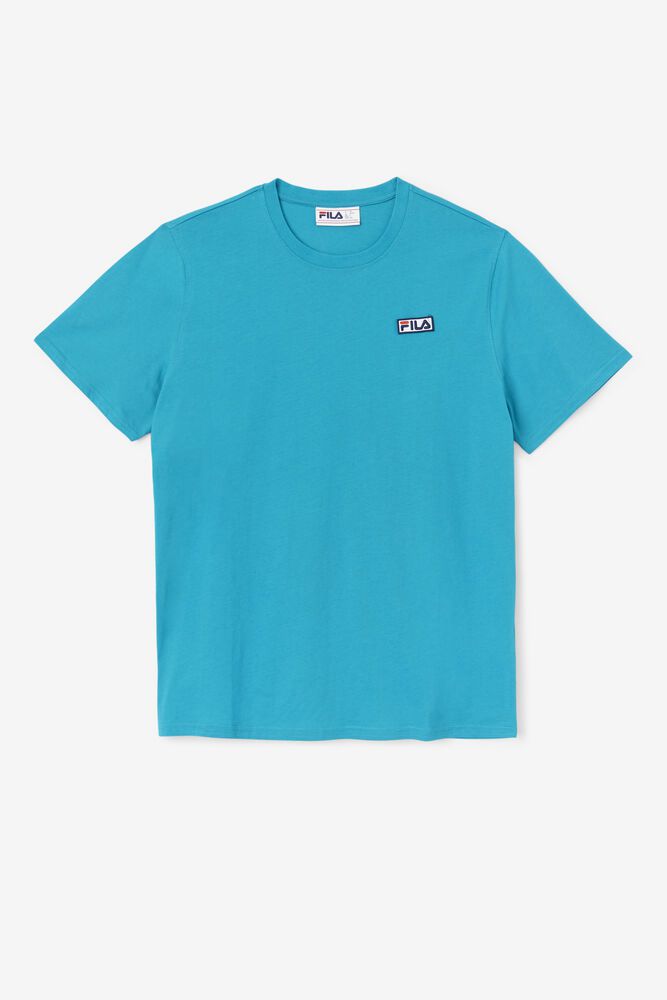 Fila T-Shirt Mens Turquoise Skylar - Ireland 60973-LNKP